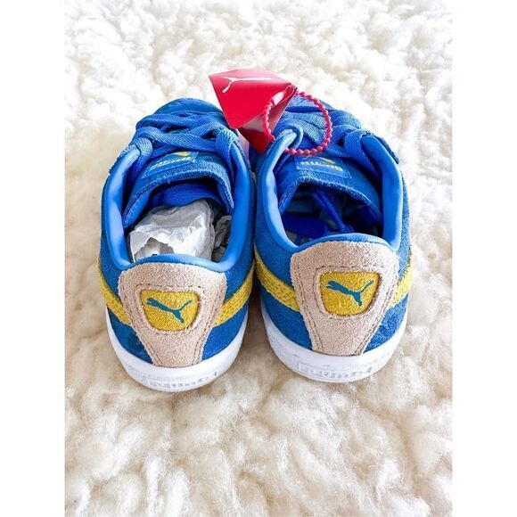 Puma Leather suede tropicali blue vibrant yellow Kids 12 - Picture 2 of 6